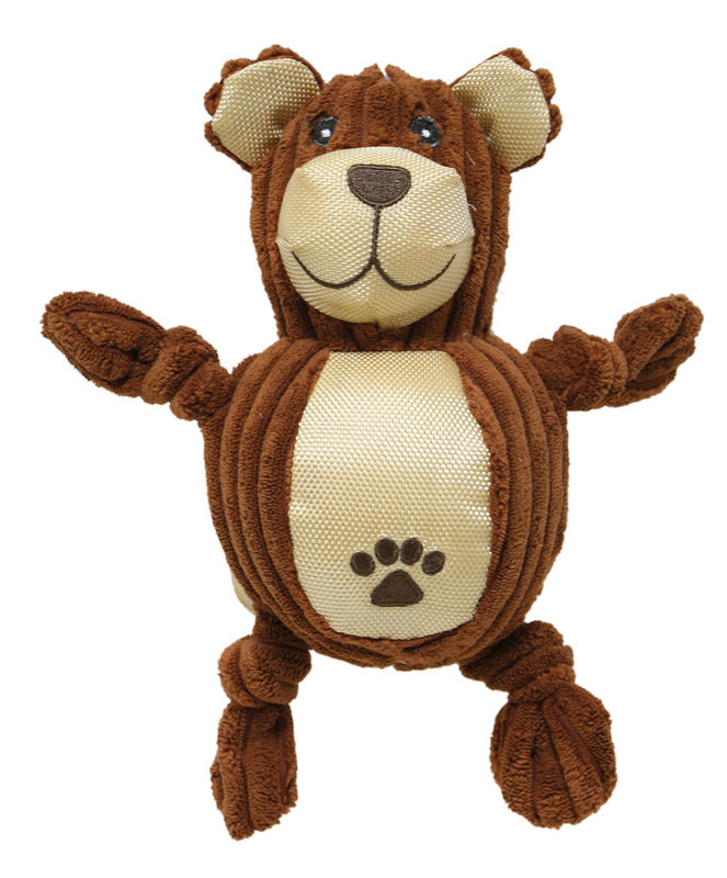 Плюшено мече за кучета 23 см. Record Puffy Oxford  Кафяв