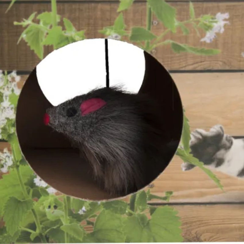 Драскалка за котки Flamingo Scratching board със скрита мишка микс 2