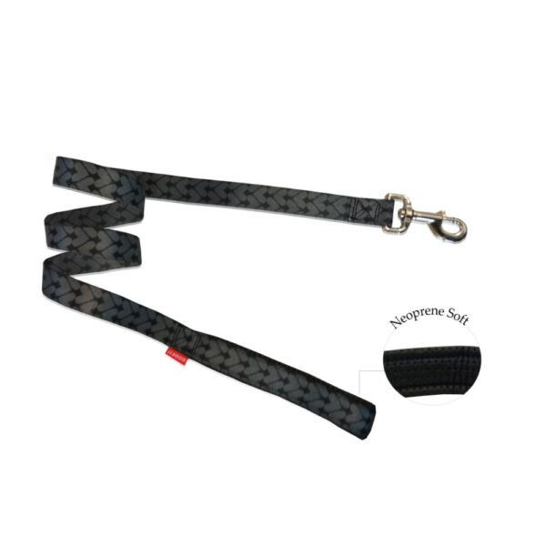 Повод подплатен с неопрен PET INTEREST Cuori Grigi