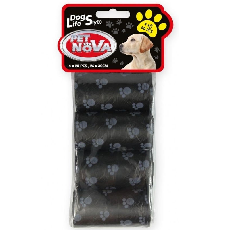 Хигиенни пликчета Pet Nova –  4 ролки х 20бр микс