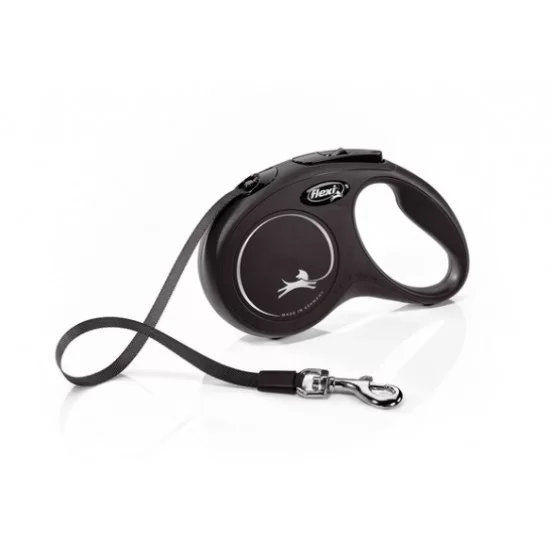 flexi New Classic XS - 3м лента, до 12кг - цвят черен