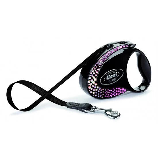 flexi GLAM Composition S - 3м лента, до 12кг - цвят черен