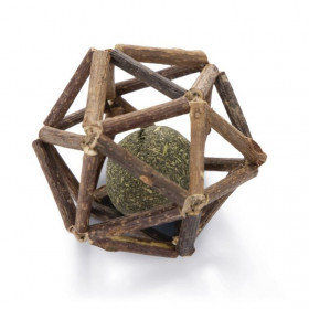 Котешка играчка Beeztees Catnip Ball in Matatabi Ball топче от котешка трева в сфера от мататаби