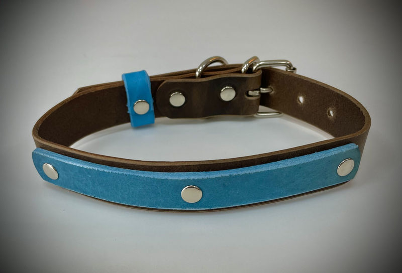 Бутиков кожен нашийник- №125 4
