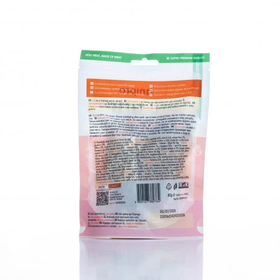 anipro солети от телешка кожа обвити с патешко месо 12 см - 80 г