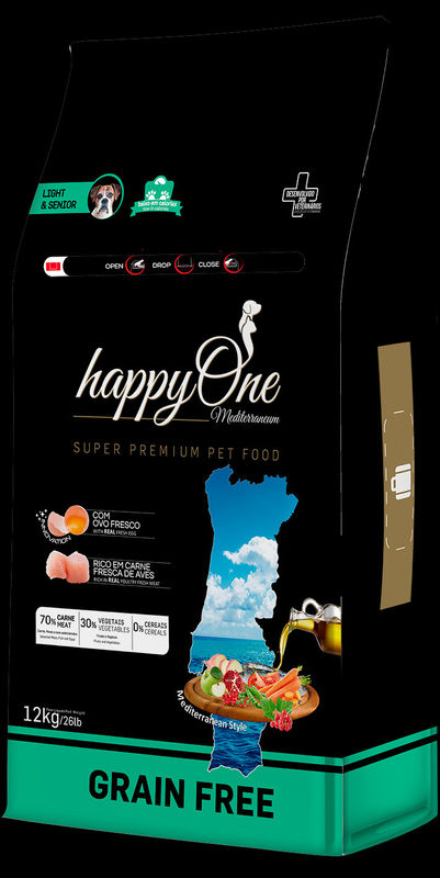 Средиземноморска храна HappyOne MEDITERRANEUM Light & Senior за кучета над 5 години от всички породи с пилешко месо, сардини, зехтин, яйца и нар 12 кг. 3