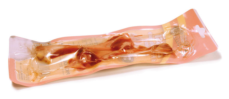 Натурален кокал за кучета с истинско прошуто 2 броя Osso Record, подходящ за малки породи 6812 S