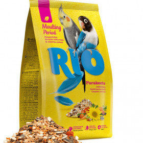 Пълноцена храна за периода на линеене RIO Feed for parakeets Moulting period feed подходяща за средни папагали 1кг.