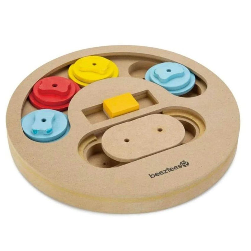 Дървена интерактивна  играчка Beeztees Sambo за кучета натурален 2