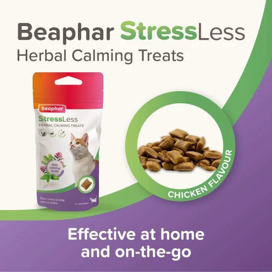 Beaphar StressLess билкови успокояващи хапки за котки, 35 г 13