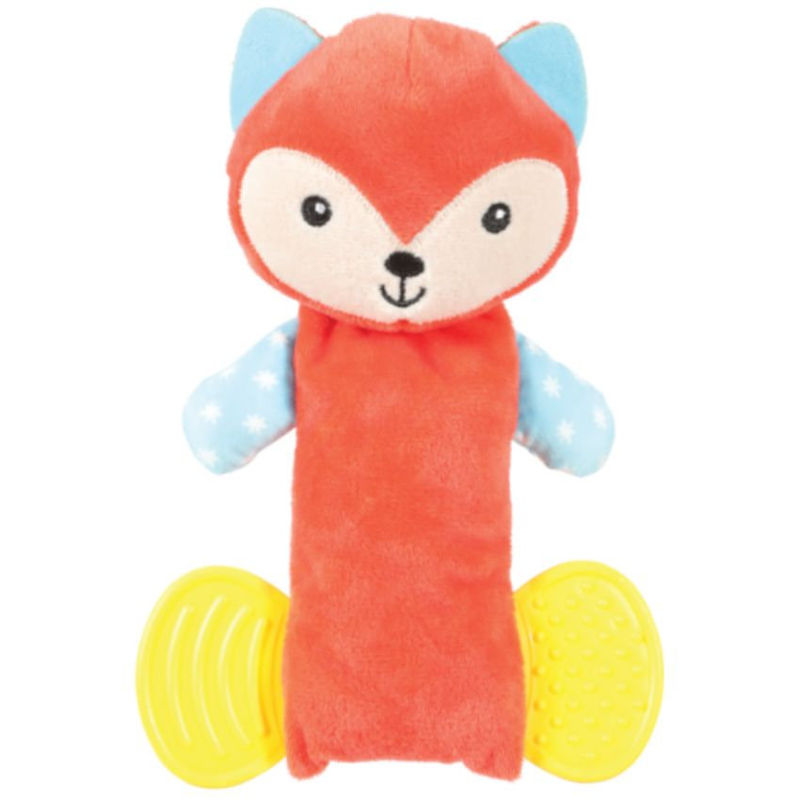 Кучешка екологична играчка Zolux MAXOU DENTAL плюшена лисичка с грижа за зъбите