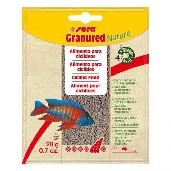 sera Granured Nature 20 г - високоенергийна храна за цихлиди