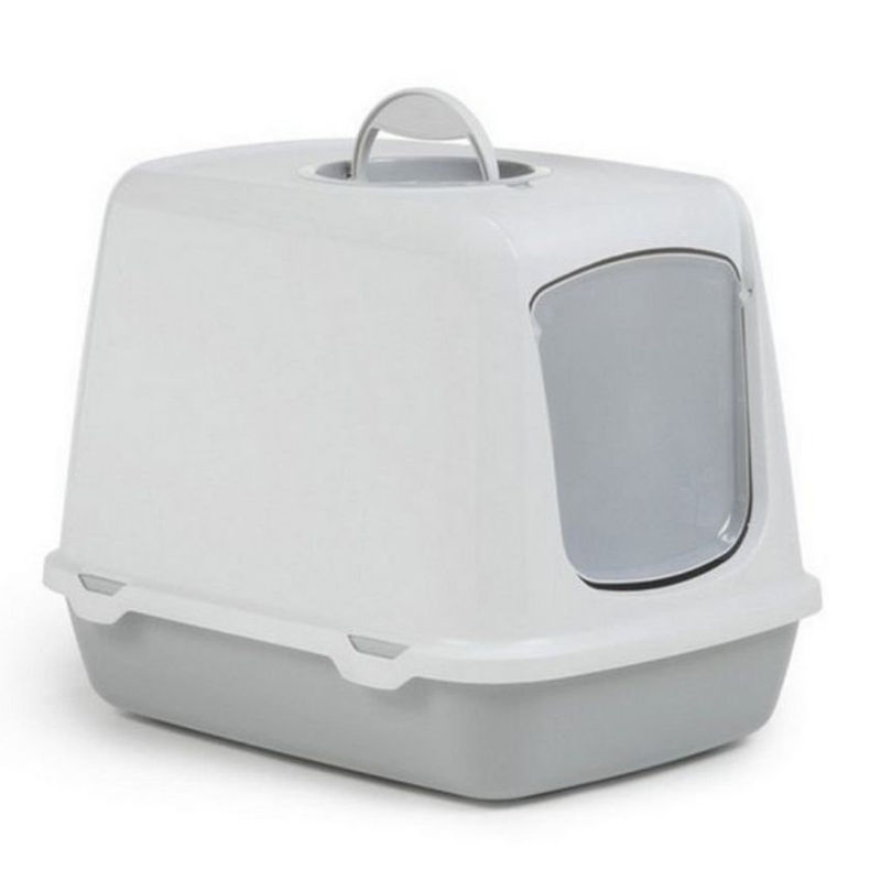 Закрита котешка тоалетна Oscar Beeztees Сив