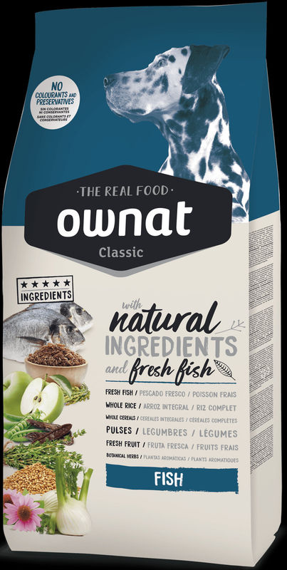Натурална суха храна Ownat Classic Fish с прясна риба за пораснали кучета от всички породи 4 кг. 2