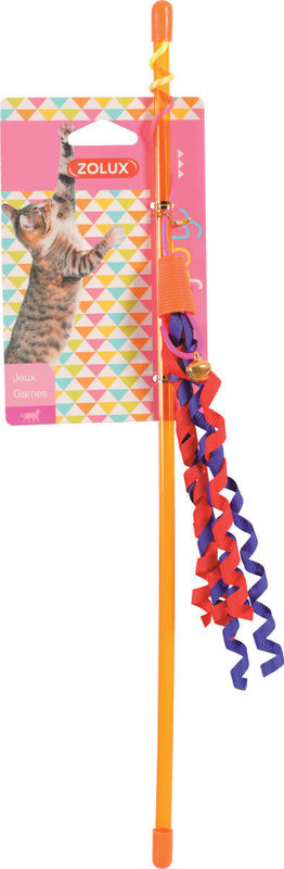 Играчка за котки Zolux  RIBBON FISHING ROD –  въдица с конфети  1 бр. 2