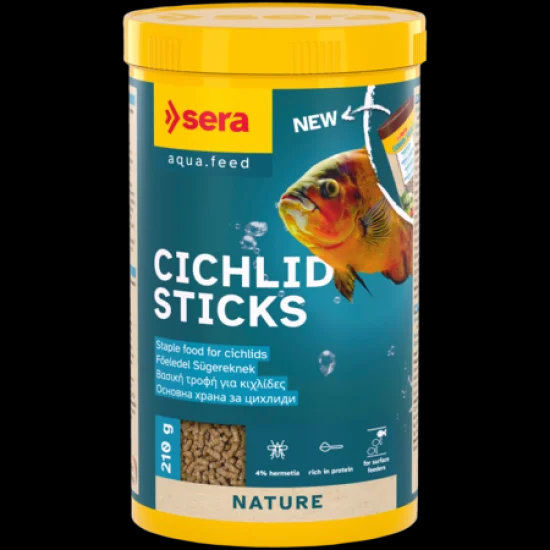 sera Cichlid Sticks 210 г - гранулирана храна за цихлиди