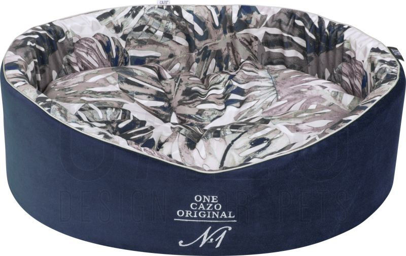 Кръгло, меко креватче от кадифе, с подвижна възглавничка CAZO One Original 60 x 50 см. 2