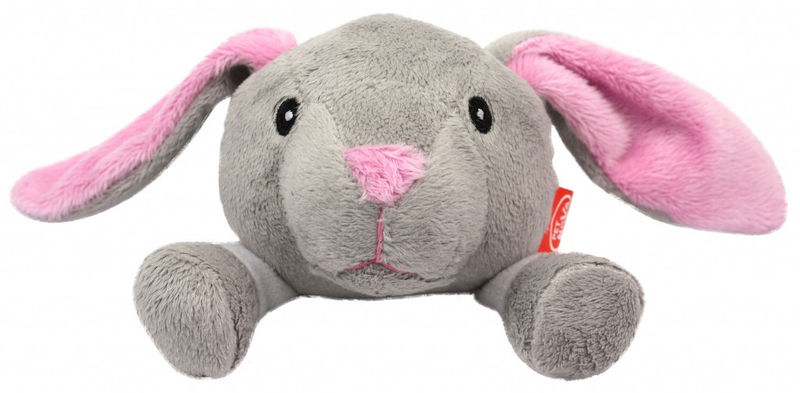 Плюшена играчка за кучета PET NOVA заек със звук 12.5 см. микс