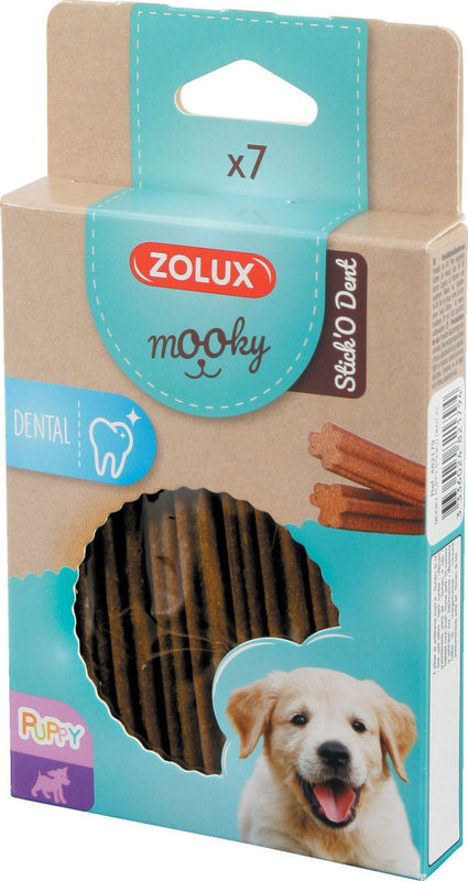 Дентални стиксове за малки кученца Zolux MOOKY PUPPY STICK“O DENT , 7 бр. 2