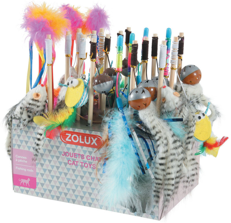 Играчка за котки Zolux TEASER RODS – въдица за котки 1 бр.
