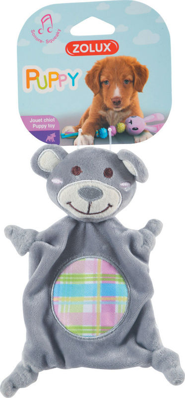 Шумяща играчка Zolux puppy DOUDOU  – мече за кученца Сив 2