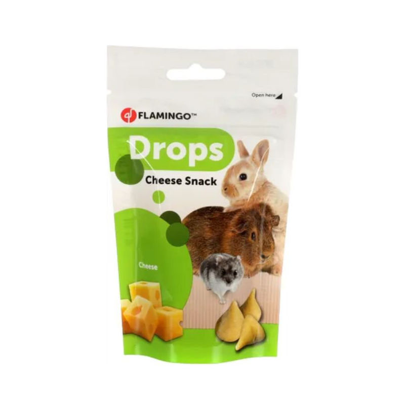 Лакомства със сирене Flamingo Cheese drops за гризачи  75 гр. 2