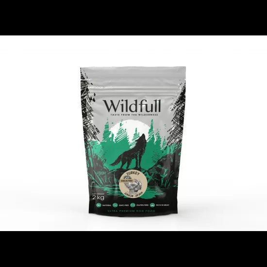 Wildfull Dog Turkey Junior All Size - за малки кученца, пуйка 2 кг