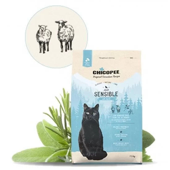 Храна за котка Chicopee Classic Nature Line Adult Sensible за чувствителни стомаси, 1.5 кг