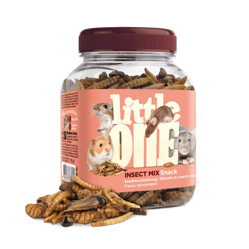 Little ONE insect mix – Лакомство за гризачи с насекоми 75гр. 75 гр.