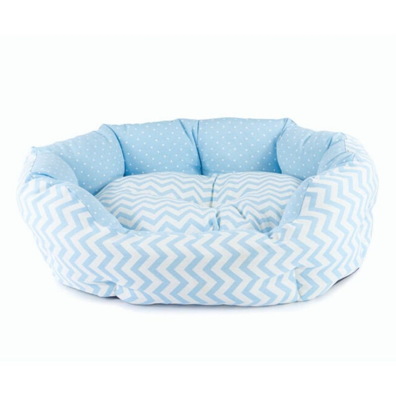 Prime Nanne Синьо кучешко легло Record  с подвижна възглавничка 50/45/18 см 3