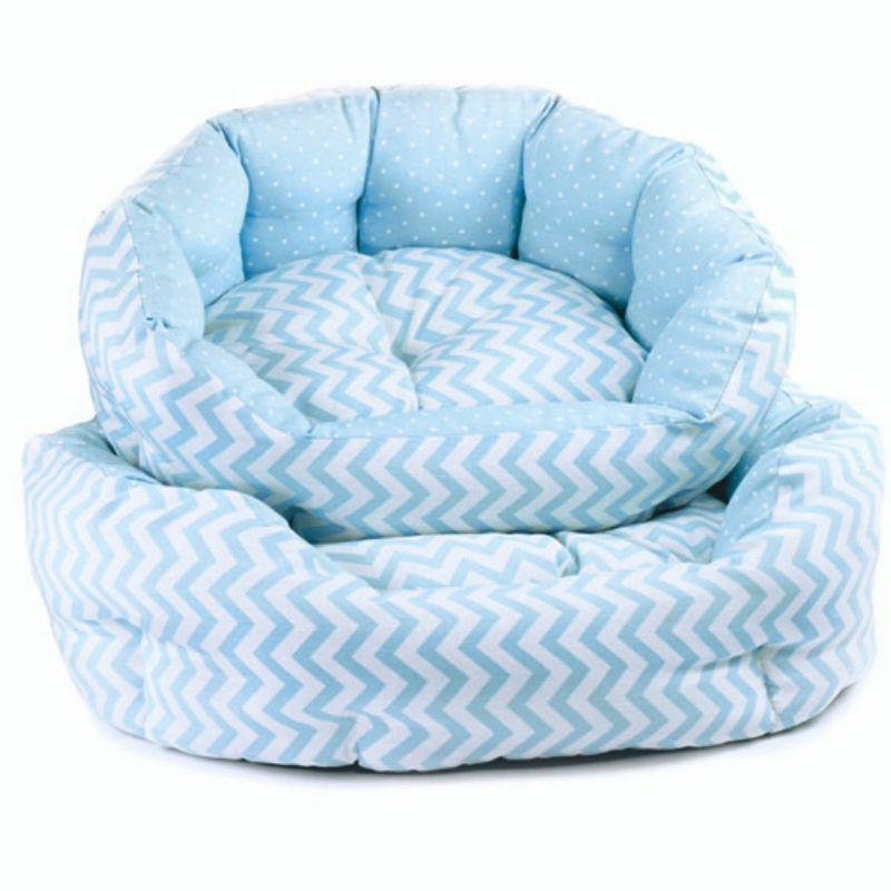 Prime Nanne Синьо кучешко легло Record  с подвижна възглавничка 50/45/18 см