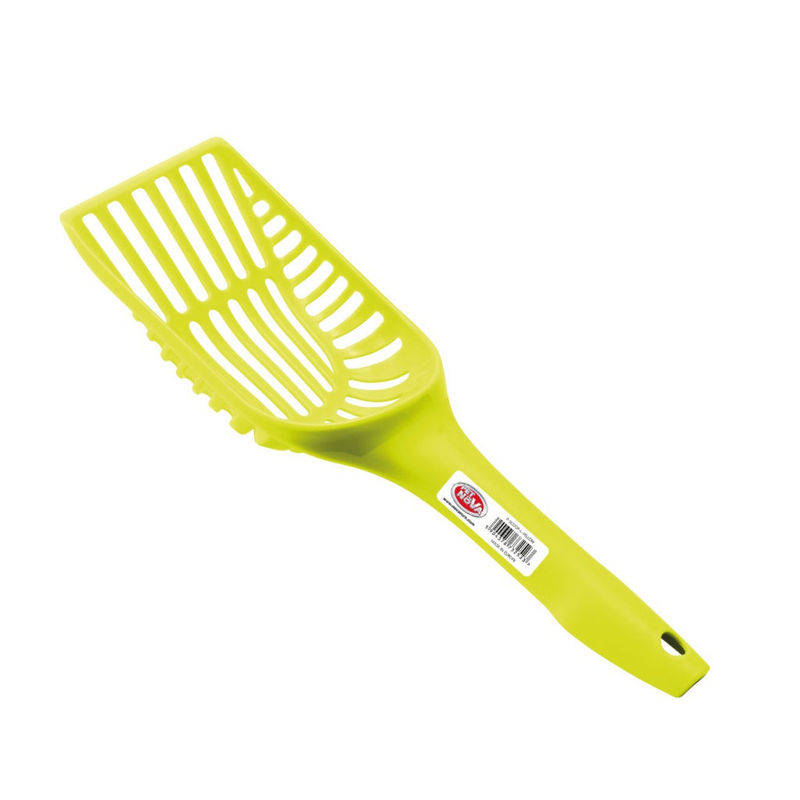 Дълбока лопатка за почистване на котешка тоалетна PET NOVA, L, жълт жълт 2