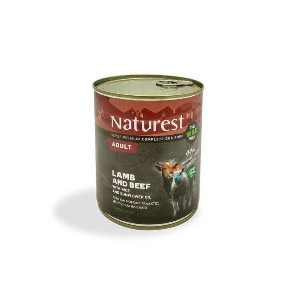 Консерва за куче – Агнешко и Говеждо с Ориз NATUREST Adult Lamb and Beef with Rice 5