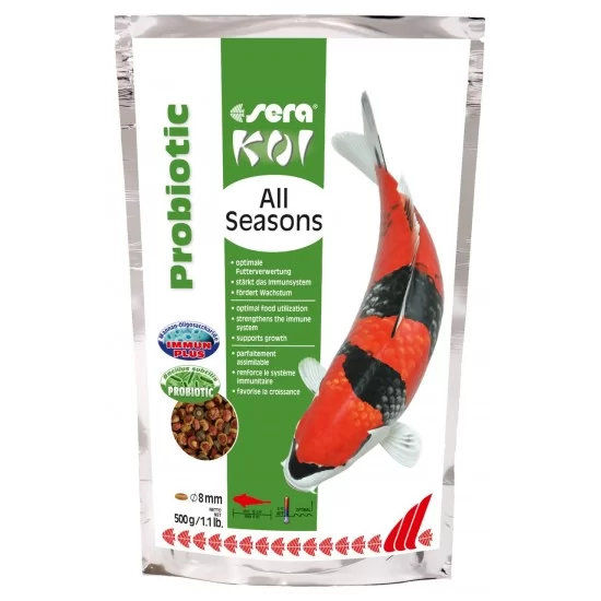 sera Koi All Seasons Probiotic - храна с пробиотични бактерии за Кои, 7кг