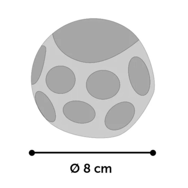 Гумена топка Flamingo Wido squeak ball със звук за куче син 2