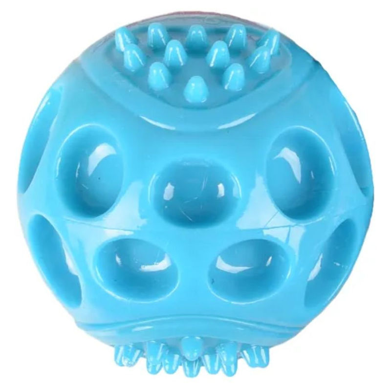 Гумена топка Flamingo Wido squeak ball със звук за куче син