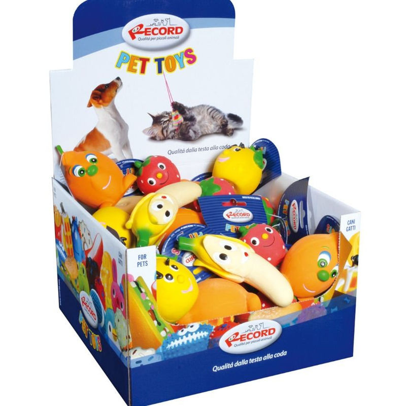 Латексова играчка със звук 9-14 см. Record микс