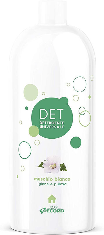 Универсален препарат за почистване и дезинфекция Record Det с приятен аромат на бял мускус 1 л. 1л.