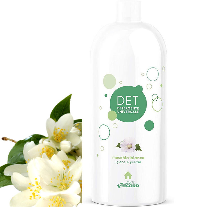 Универсален препарат за почистване и дезинфекция Record Det с приятен аромат на бял мускус 1 л. 1л. 2
