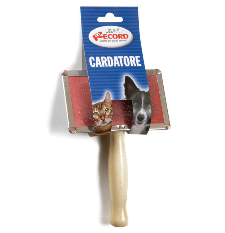 Мека четка за дълга и обемна козина RECORD PINBRUSH SOFT CARDER  L