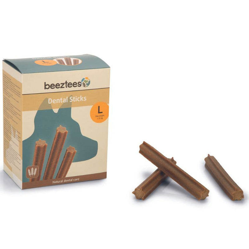 Натурални дентални пръчици  Beeztees Dental sticks за кучета от едри породи 28 бр. 2