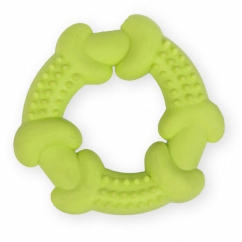 Дентален гумен ринг за кучета,PET NOVA 10.5 см. – с аромат на мента жълт 2