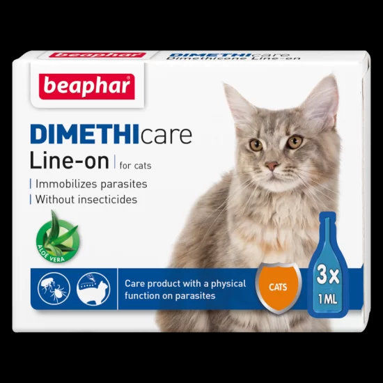 Beaphar Dimethicare спот он котки 3х1мл