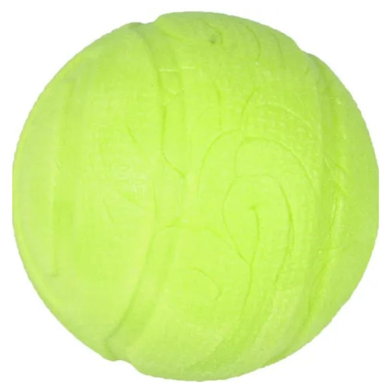 Играчка за куче Flamingo DINA BALL MINT 7 см – тенис топка с аромат на мента, дентална играчка Зелен