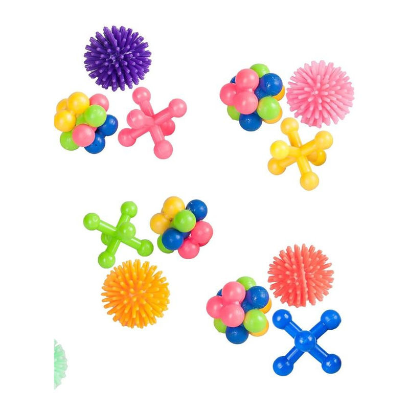 Котешка играчка KARLIE Rubber Cat toy цветни гумени топки 2