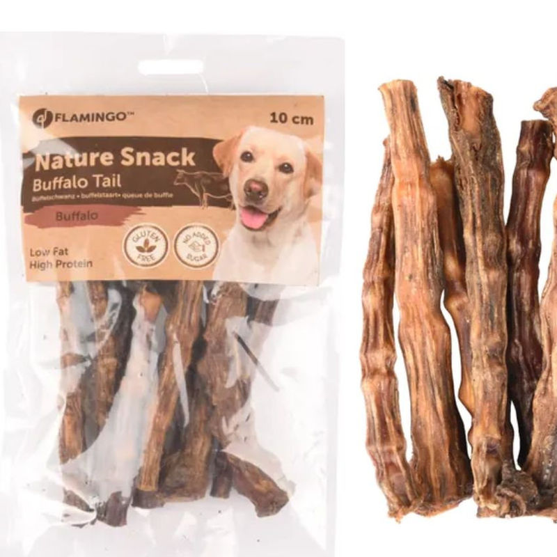 Натурална биволска опашка Flamingo Nature snack за куче  0.100 кг. 3