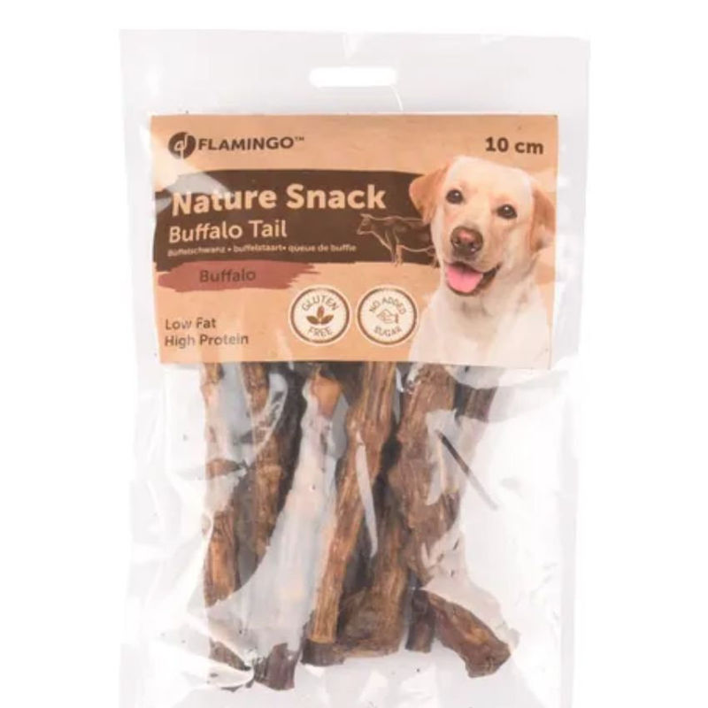 Натурална биволска опашка Flamingo Nature snack за куче  0.100 кг. 2