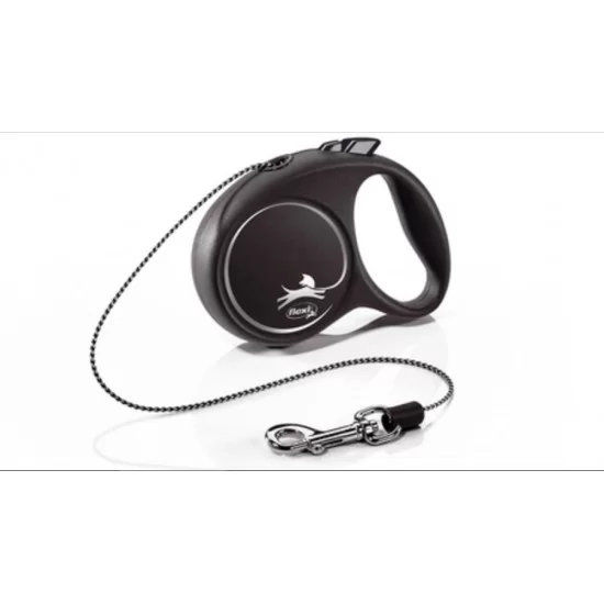 flexi Black Design XS - 3м въже, до 8кг, черно