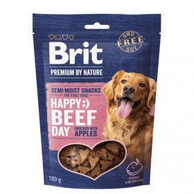 Полувлажни лакомства за кучета Brit Premium by Nature Dog Semi-moist Snacks Beef with Apples с Телешко месо и ябълки 180гр.