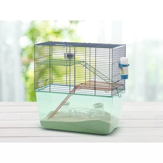 Клетка Savic Habitat Metro 51 x 26 x 52.5см, двуетажна, с аксесоари, за хамстери и гербили